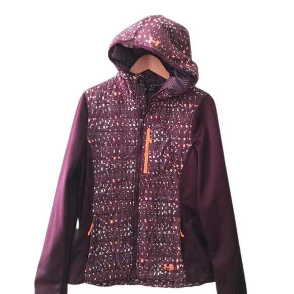 NWOT Under Armour Women's Coldgear Infrared Winter Jacket Burgundy Size M - Picture 2 of 4